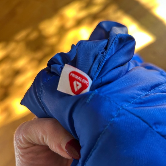 J Crew Boys Blue Reversible Fleece Puffer - Picture 5 of 5